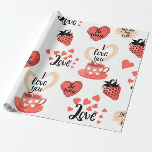 Papier Cadeau Saint Valentin