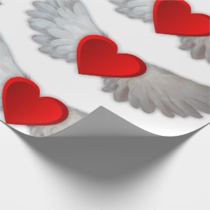Papier Cadeau Saint-Valentin, coeur doux envelopper papier