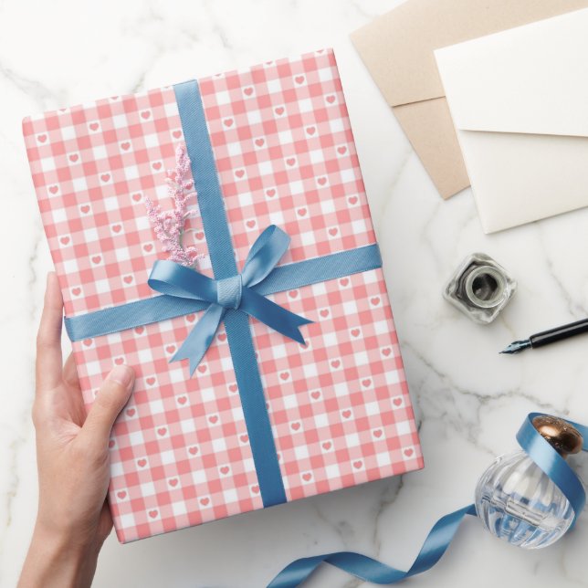 Papier Cadeau Saint Valentin, papier d'emballage romantique, amo (Cadeaux)