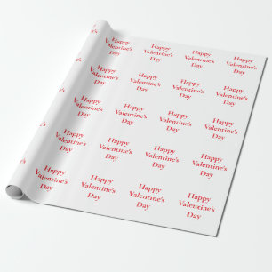 Papier Cadeau Saint Valentin Rouge mignonne Colorful Romantique