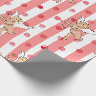 Papier Cadeau Saint Valentin's cupid angel pinky_large