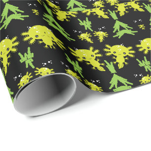 Papier Cadeau Salamandre axotique exotique