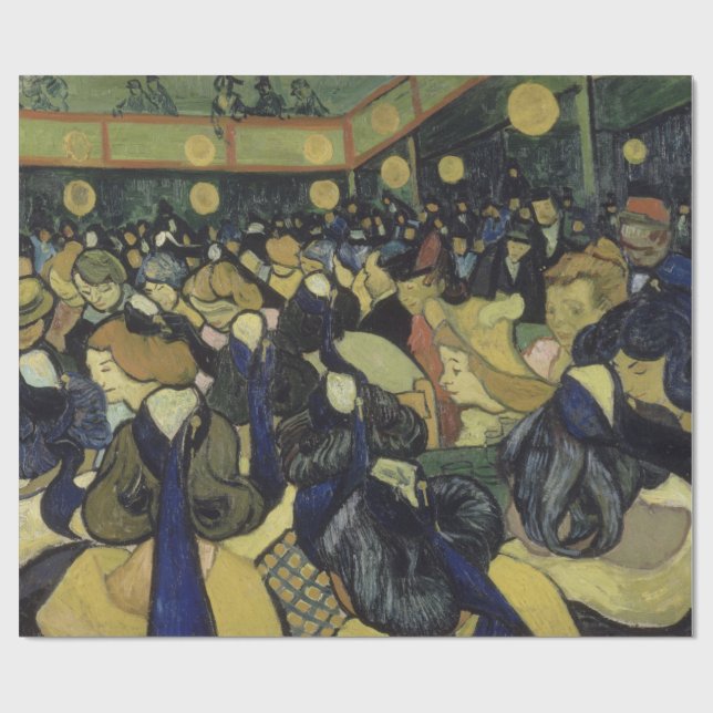 Papier Cadeau Salle de danse dans Arles par Vincent van Gogh (Plat)