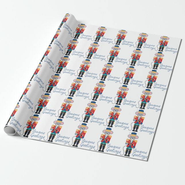Papier Cadeau Salutations de Nutcracker (Déroulé)