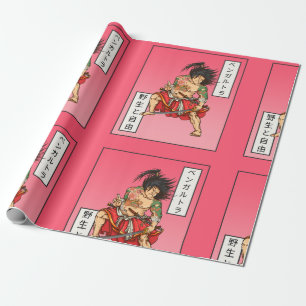 Papier Cadeau samouraï
