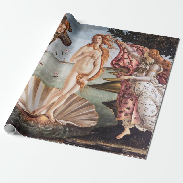 Papier Cadeau Sandro Botticelli - Naissance de Vénus (Déroulé)