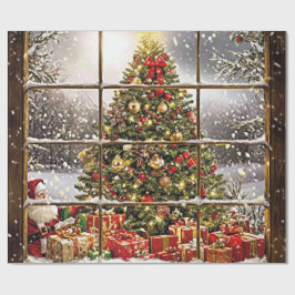 Papier Cadeau Santa Baby Christmas Baby Shower