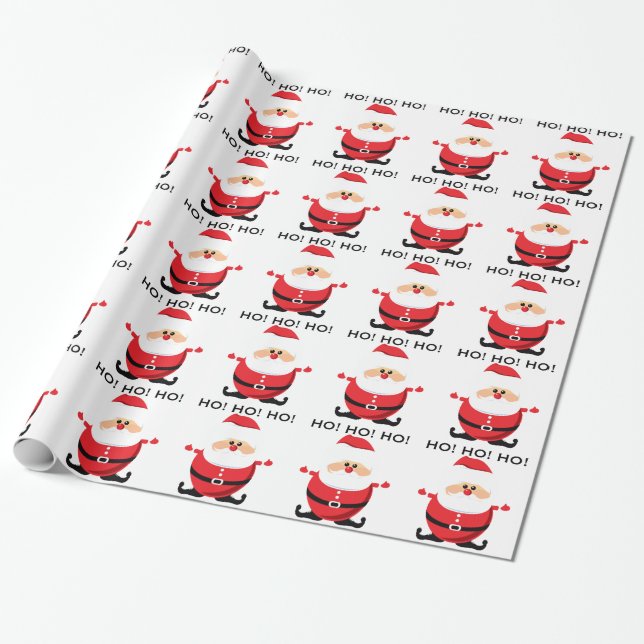 Papier Cadeau Santa Claus (Déroulé)