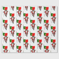 Santa Claus avec Bandeira de Portugal