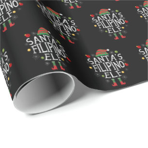 Papier Cadeau Santa's Filipino Elf