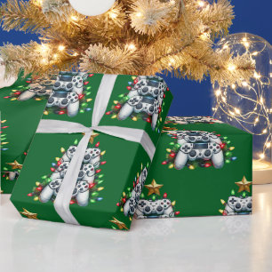 Papier Cadeau Sapin de Noël de joueur