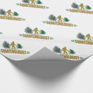 Papier Cadeau Sasquatch humoristique, drôle de pied