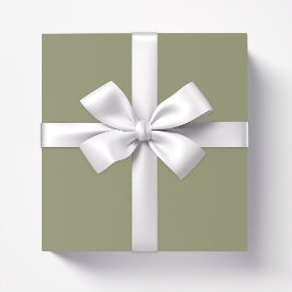 Papier Cadeau Sauge pastel minimaliste simple