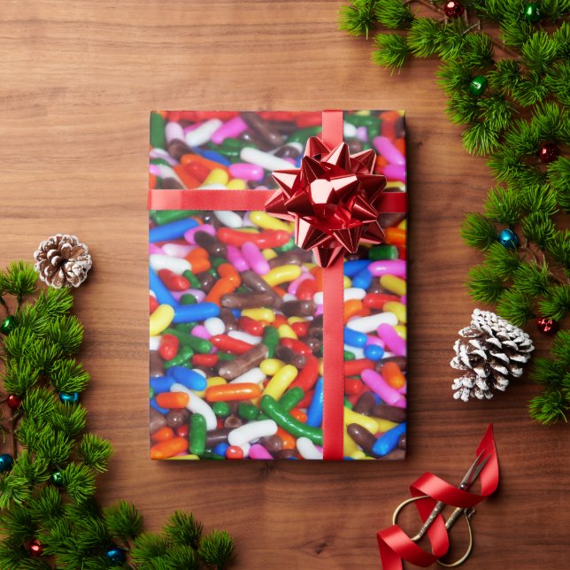 Papier Cadeau Saupoudrer de bonbons (Cadeau de vacances)