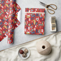 Scandi Noël mignon Animaux en bois