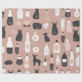 Papier Cadeau Scandinavian Valentine’s Wrapping Paper – Minimal