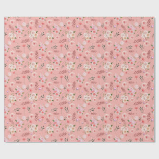 Papier Cadeau Scattered Flower Wrapping Paper