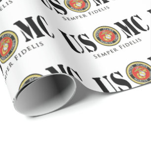 Papier Cadeau Sceau officiel US Marine Corps