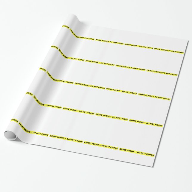 Papier Cadeau Scène du crime - ne croisez pas (Déroulé)