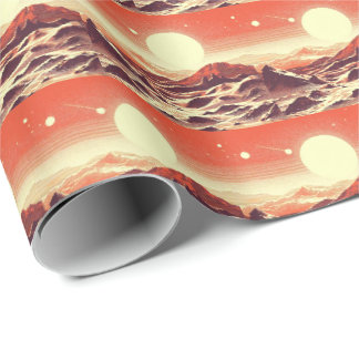 Papier Cadeau Sciage de paysage SF Mars 2