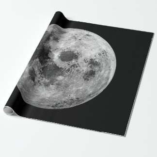 Papier Cadeau Science de l'astronomie spatiale de la Pleine lune