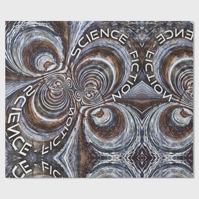 Papier Cadeau Science-fiction fracturée (Plat)