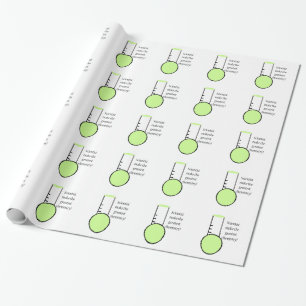 Papier Cadeau Scientifique et chimie