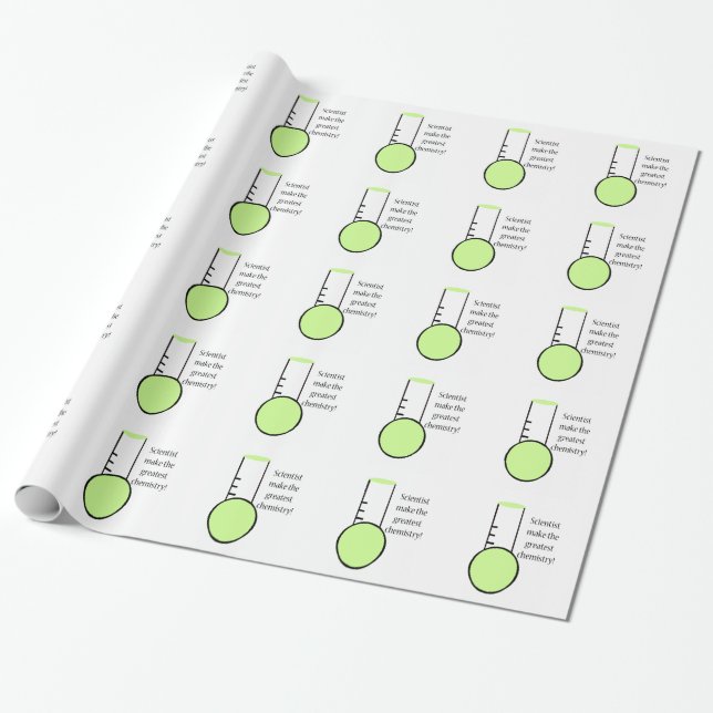 Papier Cadeau Scientifique et chimie (Déroulé)