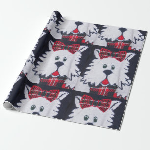 Papier Cadeau scottie scottish terrier chien papier d'emballage