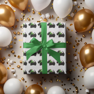 Papier Cadeau Scotty Chien et Tartan Joyeux Noël