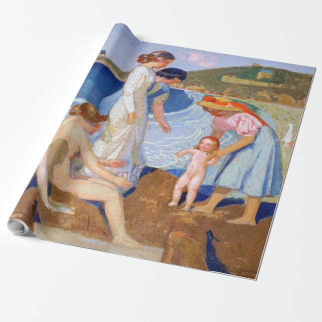 Papier Cadeau Sea Bathing, Maurice Denis (Déroulé)