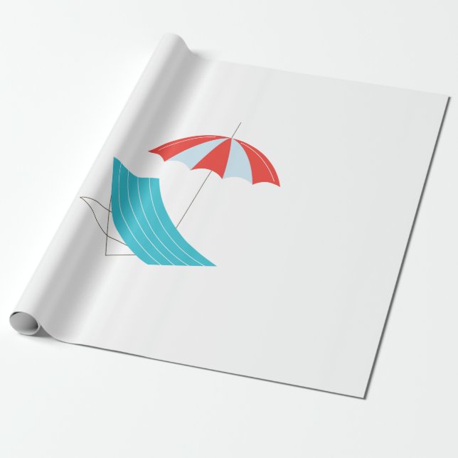 Papier Cadeau Sea umbrella chair (Déroulé)