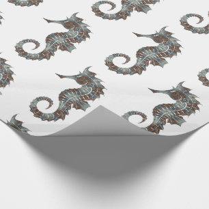 Papier Cadeau Seahorse