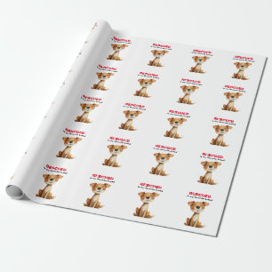 Papier Cadeau Secouru est ma race préférée chien design