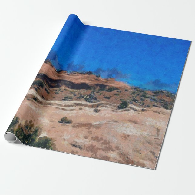Papier Cadeau Secousse au sol pendant un tremblement de terre (Déroulé)