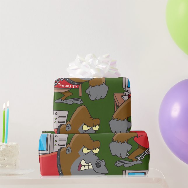 Papier Cadeau Sécurité de Gorilla (Créateur téléchargé)
