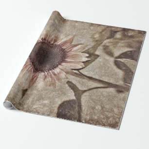 Papier Cadeau Séphanie rose Tournesol Vintage Texture russe Brow