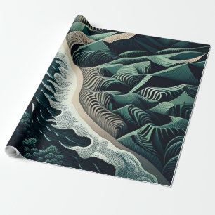 Papier Cadeau Serene Shores