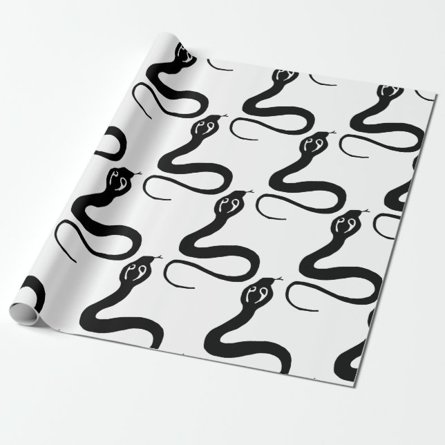Papier Cadeau Serpent de Cobra (Déroulé)