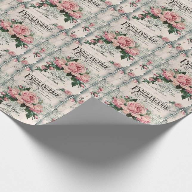 Papier Cadeau shabby chic, decoupage, victorian, french chic, pa (Coin)
