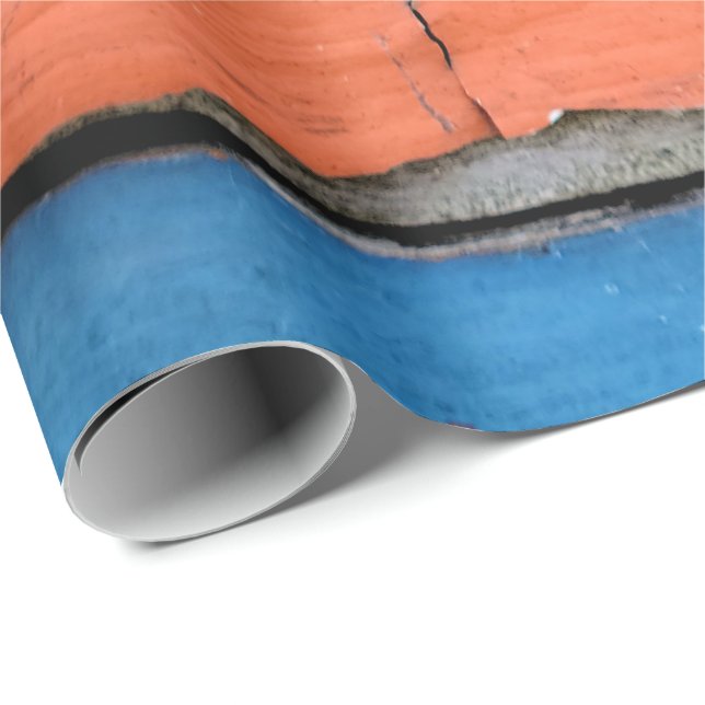 Papier Cadeau Shabby Chic Wood (Coin rond)