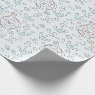 Papier Cadeau Shark C'est une fille