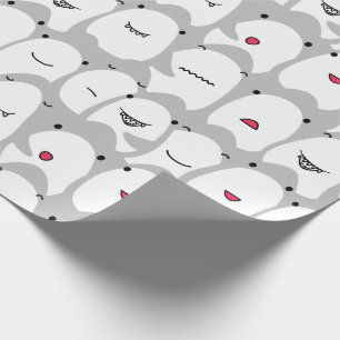Papier Cadeau Sharks caricaturaux amusants