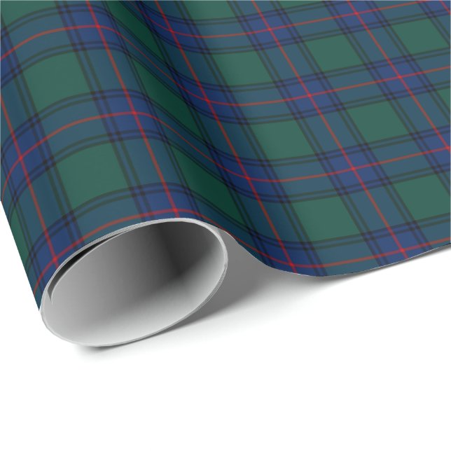 Papier Cadeau Shaw Clan Tartan (Coin rond)