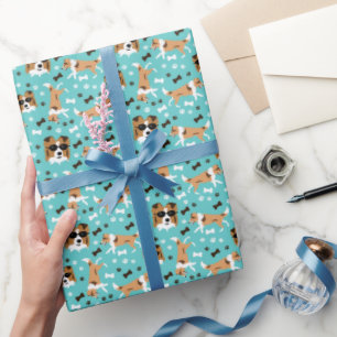 Papier Cadeau Shetland Sheepdog Shelter Aqua Wrapping Papier