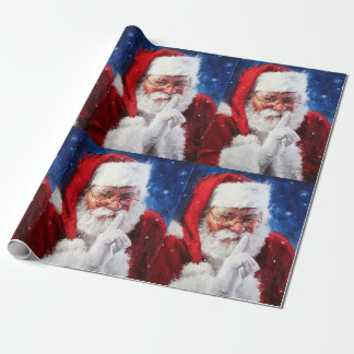 Papier Cadeau SHHH Père Noël