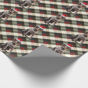 Papier Cadeau Shorthair Pointer Chien de vacances Jeu de Noël