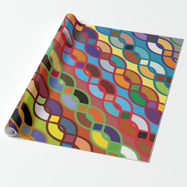 Papier Cadeau Siamless Geometric (Déroulé)