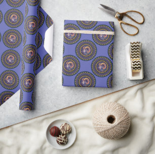 Papier Cadeau SIGNE Zodiaque Béliers Jumelés Pointe Mandala
