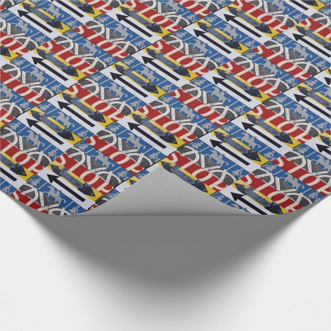 Papier Cadeau Signes de trafic (Coin)